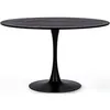 Image de BIZZOTTO SALON Table de salle à manger Table BLOOM Noir D120