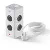 Image de Ewent EW3864 Bloc de Prises 8 Prises et USB-A/USB-C 2m Blanc