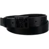 Image de Armani Exchange, Femmes, Ceinture, Black Susi Medium Leren Damesriem, Zwart, 75, Noir, (75)