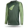 Image de UFO, Hommes, Maillot de cyclisme, Maillot Mtb / E-Bike Terrain Lv1, fabriqué en Italie (manches longues), couleur verte, taille L - (L), Vert, L
