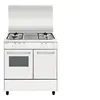 Image de Airlux Alpha AA8PGWH2 - Cuisinière - pose libre - largeur : 80 cm - profondeur : 54.5 cm - hauteur : 90 cm - Blanc/inox