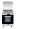 Image de Glem Alpha GA660CMIX - Cuisinière - pose libre - largeur : 60 cm - profondeur : 60 cm - hauteur : 85 cm - avec système auto-nettoyant - classe A - inox