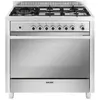 Image de Glem Matrix GX960CVIX - Cuisinière - intégrable - largeur : 90 cm - profondeur : 60 cm - hauteur : 86 cm - avec système auto-nettoyant - classe B - acier inoxydable