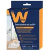 Image de Kit d'évacuation porte et fenêtre universel Wpro pour climatiseurs portables Blanc