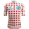 Image de Maillot de cyclisme Santini Tour de France Roi de la Montagne, Maillot à pois Tour de France Funline pour homme, Taille XS