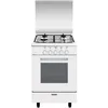 Image de Cuisinière gaz 60l 4 feux blanc Glem ga551gwh