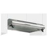 Image de Glem GHC631IX - Hotte - standard - largeur : 60 cm - profondeur : 49.5 cm - evacuation & recyclage - acier inoxydable