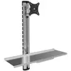 Image de EFB Elektronik Support mural pour 38,10cm (15")-27", avec tablette pour clavier (Mur, 27", 8 kg), Support de moniteur, Argent