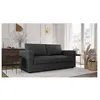 Image de Canapé-lit convertible semi-express Delta MAD IN ITALY 3 places anthracite 190 x 92 x 90 cm