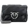 Image de Pinko, Femmes, Sac à main, Love Umhängetasche Leder 21 cm, Noir
