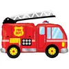 Image de ballon aluminium forme camion de pompier 102cm - grabo 35687-p