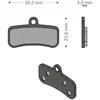 Image de Brenta Ciclo Plaquettes De Frein à Disque Frittées Xtr/quadien Shimano/trp/tektro One Size