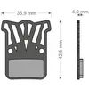 Image de Brenta Ciclo Plaquettes De Frein à Disque Light Tech Hrd/etap/level Ultimate/tlm Sram One Size