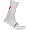 Image de Castelli, Unisexe, Chaussettes de sport, Entrata 18 Sock (36 - 46, 40 - 43), Blanc, Gris