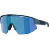 Image de Bliz, Unisexe, Lunettes de sport, Matrice (Bleu mat, Brown Mirror Blue (bleu miroir), Brun w Bleu multi), Bleu