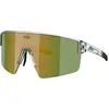 Image de Bliz, Unisexe, Lunettes de sport, P004 Small (Blanc transparent, Marron W GREEN MULTI), Blanc