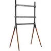 Image de Munari KE092NS Meuble TV (Sol, 40 kg), Support mural pour TV, Noir, Marron