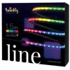 Image de Twinkly Line   Kit de Démarrage Bande Lumineuse à LED Adhésives et Magnétiques Contrôlées par des Applications, avec LED RVB (16 Millions de Couleurs). Extensible. 1,5 Mètres. Bande Noire. Décoration Intérieure Intelligente pour la Maison