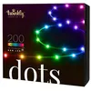 Image de Twinkly Dots   Guirlande Lumineux Flexible Contrôlé par une Application avec 200 LEDs RGB (16 Millions de Couleurs). 10 Mètres. Fil Noir. Décoration Lumineuse Intérieure et Extérieure pour Maison Intelligente