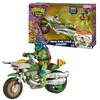 Image de Les Tortues Ninja, Véhicule avec Figurine exclusive de 12 cm, avec fonction combat, Leonardo, Jouet pour enfants dès 4 ans, TU8031