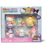 Image de Figurines Hello Kitty Coffret de 6 Personnages de 5 cm Modèle aléatoire