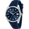 Image de Maserati Attrazione Bracelet Caoutchouc Cadran Bleu Quartz R8851151005 Montre Homme bleu