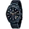 Image de Maserati Attrazione Bleu Bleu Foncé Acier Inoxydable Montre Homme Double Fuseau Horaire Quartz avec Date R8873626003 bleu