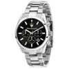 Image de Montre Homme Maserati Attrazione Chronographe Acier Inoxydable Cadran Noir Quartz R8853151010 noir