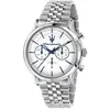 Image de Maserati Epoca Chronographe Acier Inoxydable Cadran Blanc Quartz R8873618034 100M Montre Homme blanc