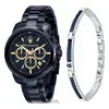 Image de Maserati Successo Chronographe Acier Inoxydable Cadran Bleu Quartz R8873621042 Montre Homme Avec Bracelet Supplémentaire bleu