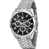 Image de Montre Homme Maserati Attrazione Chronographe Acier Inoxydable Cadran Noir Quartz R8853151022 noir