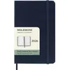 Image de Agenda civil Moleskine 2026 12 mois Semainier Format Poche Dur Bleu Saphir