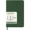 Image de Agenda civil Moleskine 2026 12 mois Semainier Format Poche Souple Vert Myrte