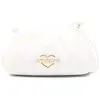 Image de Love Moschino, Femmes, Sac à main, Sac à main en similicuir blanc, Blanc