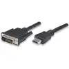 Image de Techly HDMI (Typ A)   DVI (1.80 m), Câble vidéo, Noir