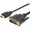 Image de Techly HDMI (Typ A)   DVI (5 m), Câble vidéo, Noir