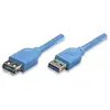 Image de Techly Câble d'extension USB3.0 fiche/prise typeA (1 m, USB 3.2 Gen 1), Câble USB