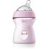 Image de Chicco, Biberon, biberon NATURAL FEELING PP tétine silicone débit medium PINK 2m+ (250 ml)
