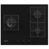 Image de Rosières Origine RVG63B4MBB - Table de cuisson au gaz - 3 plaques de cuisson - Niche - largeur : 56 cm - profondeur : 48 cm - noir