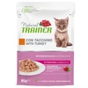 Image de 12x 85g Natural trainer Kitten & Young nourriture humide à la dinde pour chat