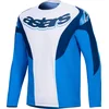 Image de Alpinestars A-Supra Melt Maillot de vélo, blanc-bleu, taille L pour Hommes