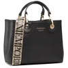 Image de Sac bandoulière Emporio Armani à fermeture magnétique, en polyester noir, imprimé logo Y3D176-YFO5B-85218 Shopping Bag Set(Basic Set+Shopping Bag)