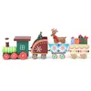 Image de Mini Jouet de Train en Bois de Noël pour enfants Ornement Bricolage à Maison Couleur