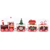 Image de Mini Jouet de Train en Bois de Noël pour enfants Ornement Bricolage à Maison Café