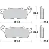 Image de Galfer Bike, Plaquettes de frein, (Metal fritte)