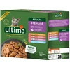 Image de Ultima Sterilized Mix I (poulet, dinde, saumon, truite) nourriture humide pour chats