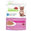 Image de 12x85g Natural trainer Kitten & young nourriture humide au thon pour chat