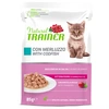 Image de 12x85g Natural trainer Kitten & Young nourriture humide au cabillaud pour chat