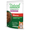 Image de 24x 85g Natural Trainer Stracceti Adult Sterilised bandes en sauce boeuf nourriture pour chats humide