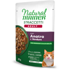 Image de 22 x 85 g Lamelles en sauce canard Natural Trainer, nourriture humide pour chats